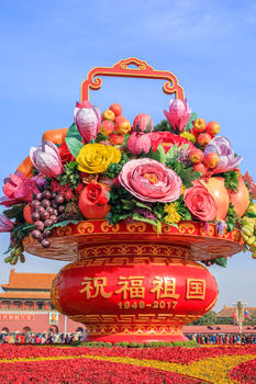 北京天安门广场花篮雕塑图片素材免费下载