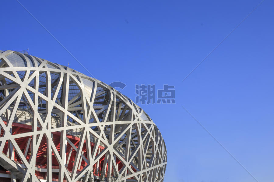 北京标志景点鸟巢图片素材免费下载