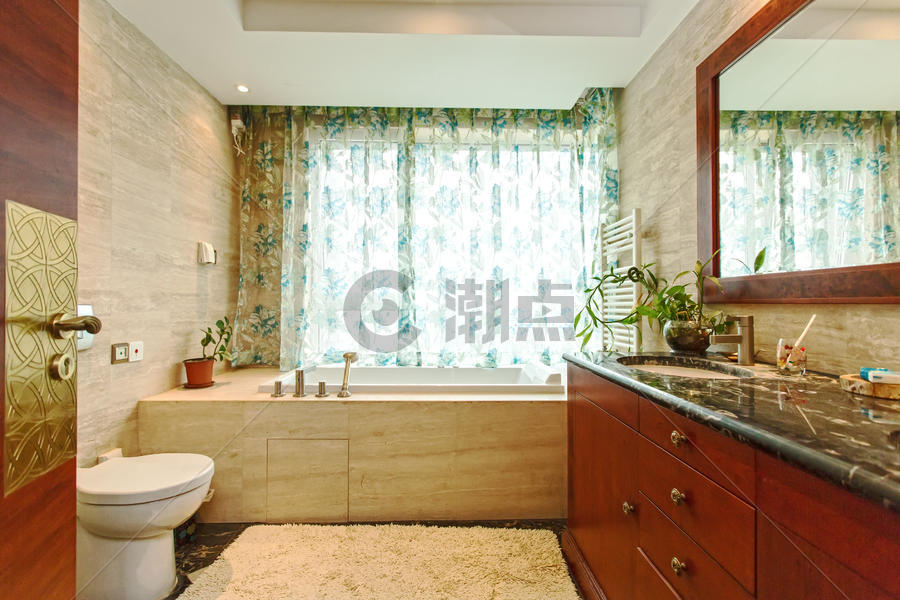 中式风格浴室图片素材免费下载