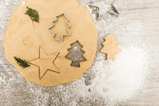 圣诞节自己动手制作节日饼干图片素材免费下载