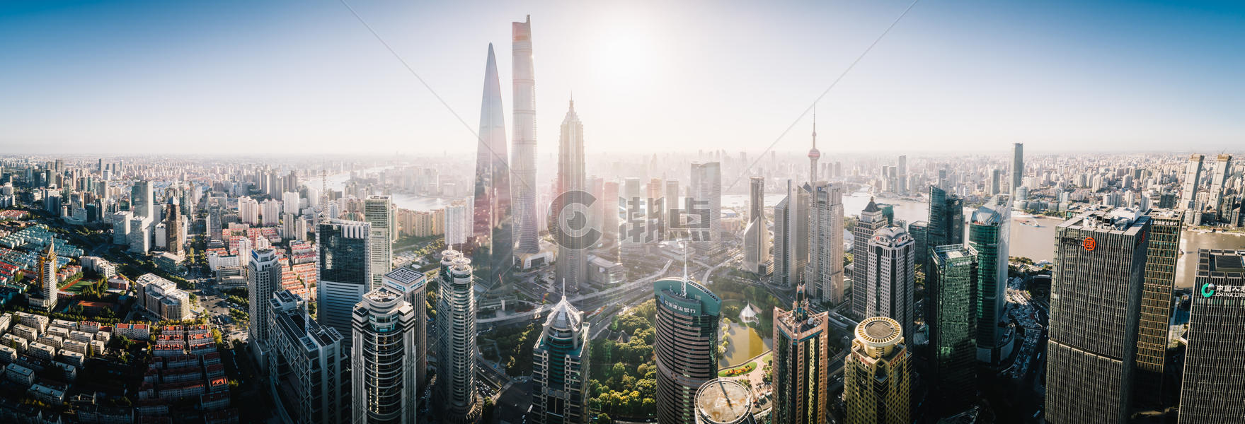 城市建筑上海陆家嘴天际线图片素材免费下载