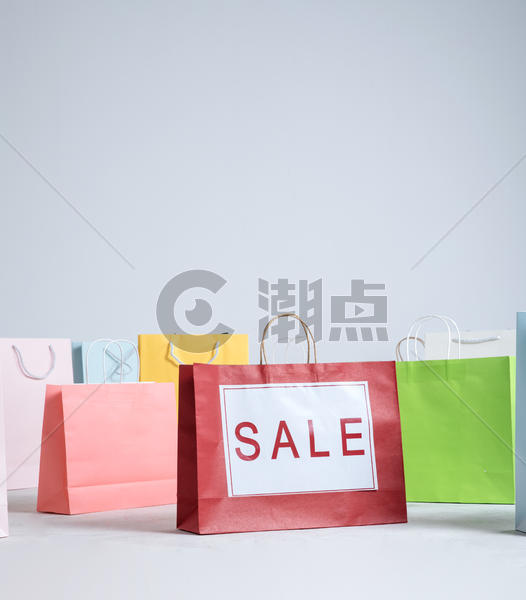 购物大狂欢购物袋图片素材免费下载