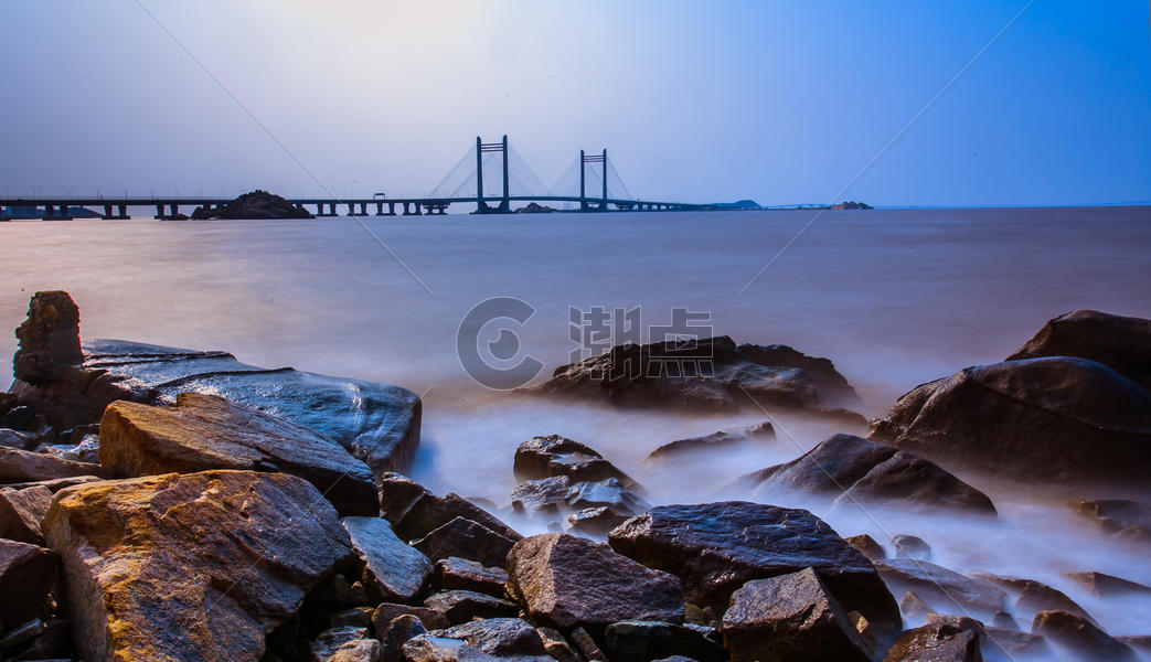 上海港口洋山港东海跨海大桥风光图片素材免费下载