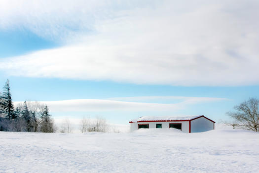 东北亚布力清晨的雪景图片素材免费下载