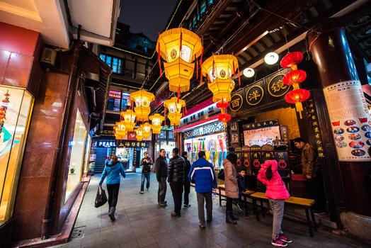 上海城隍庙豫园元宵灯会西洋镜图片素材免费下载