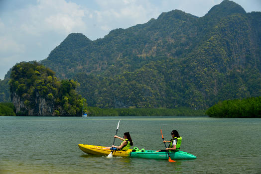 泰国甲米旅游度假天堂海景图片素材免费下载