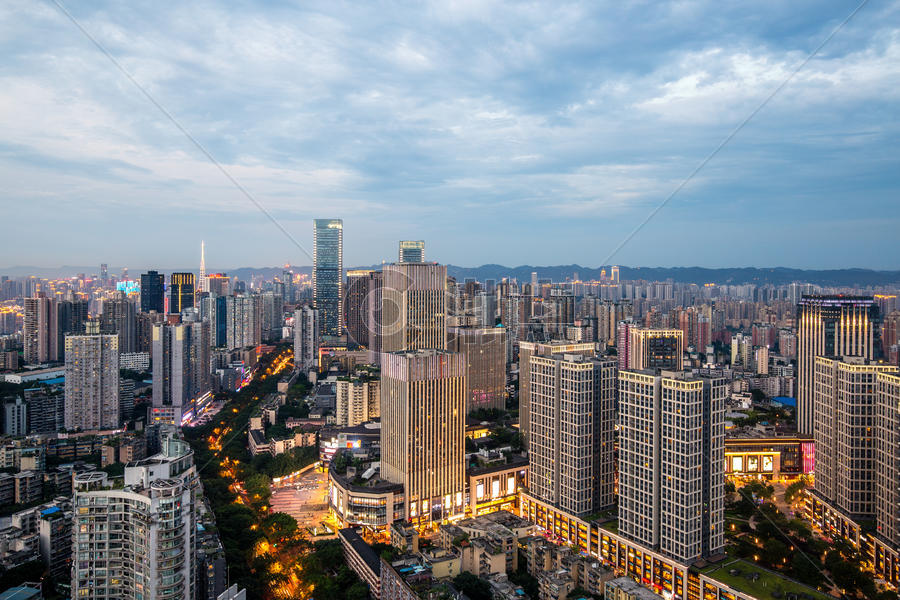 重庆城市日落傍晚风光图片素材免费下载