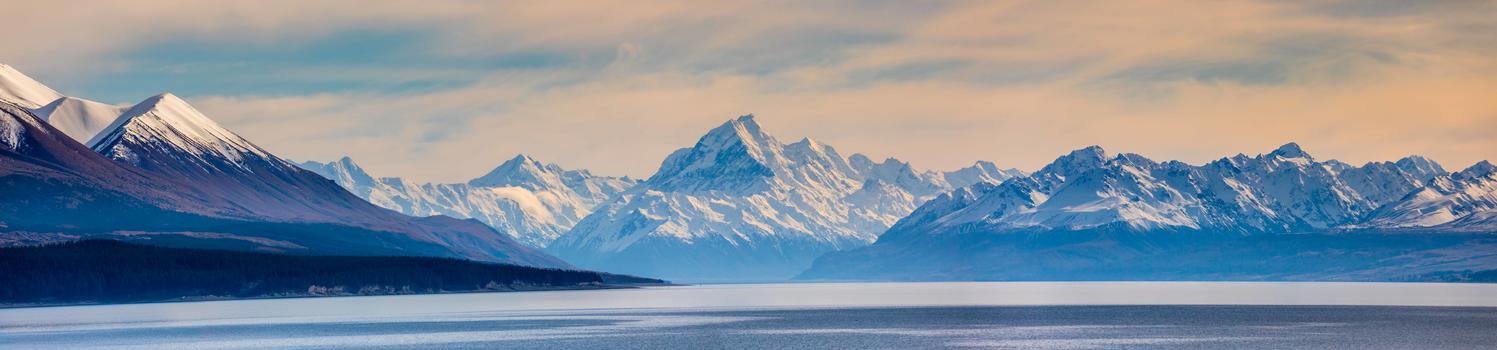 新西兰库克山全景图图片素材免费下载