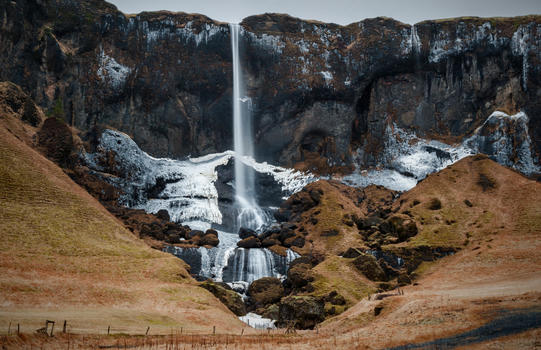 冰岛瀑布图片素材免费下载