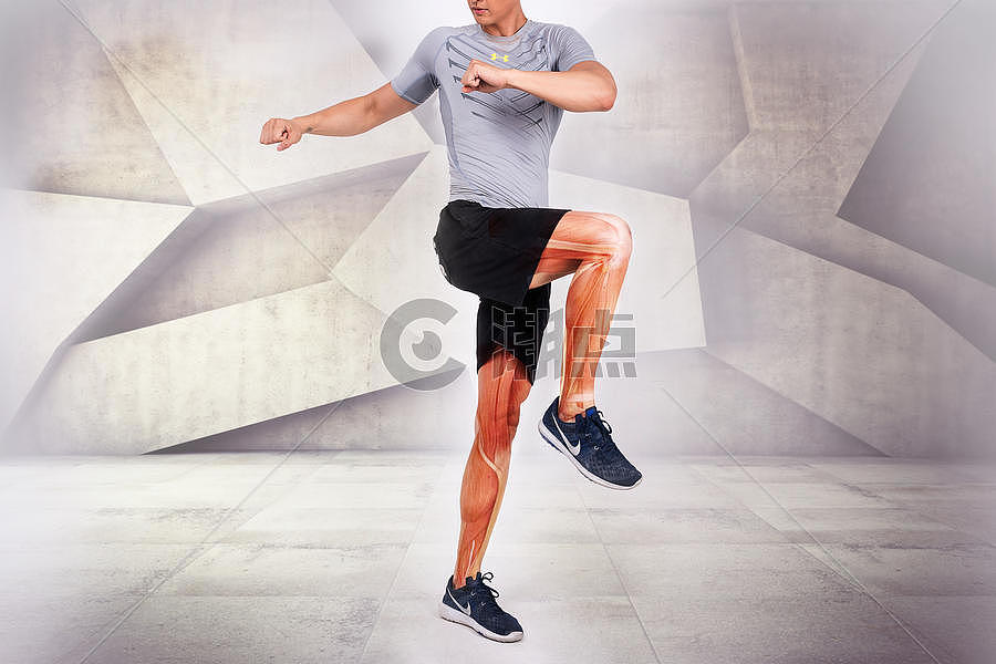 健身男士腿部肌肉图片素材免费下载