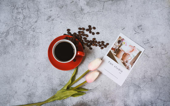 咖啡与花香图片素材免费下载