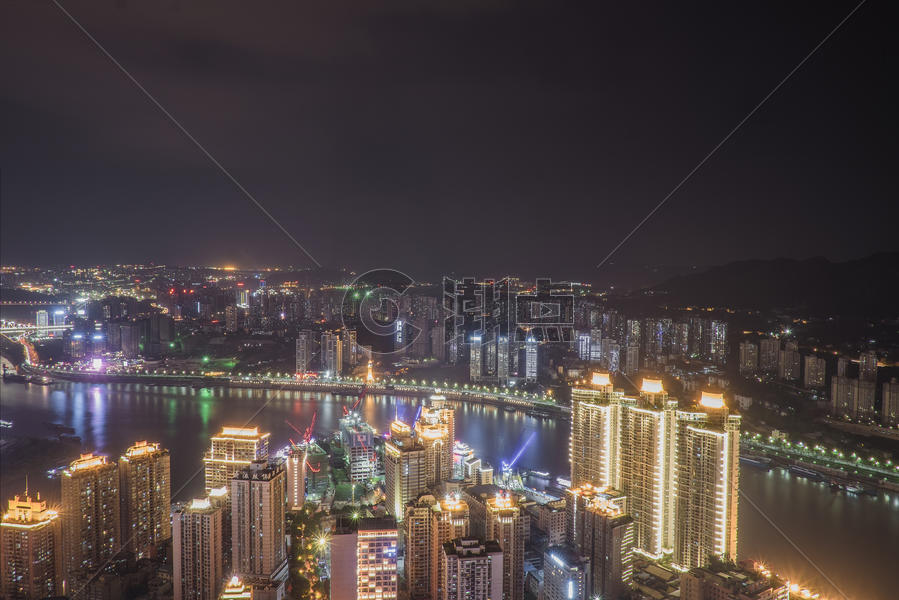 重庆城市建筑风光夜景图片素材免费下载