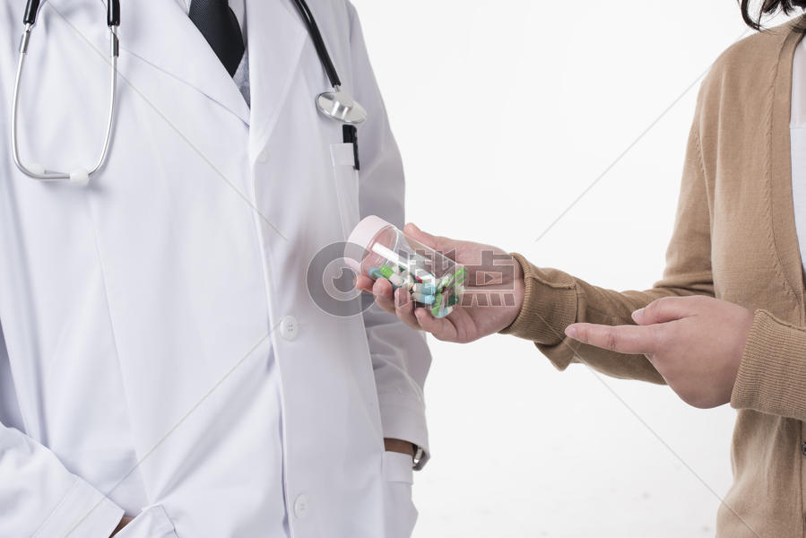 医生指导患者用药底图图片素材免费下载