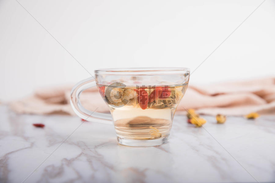 菊花枸杞茶正视图图片素材免费下载