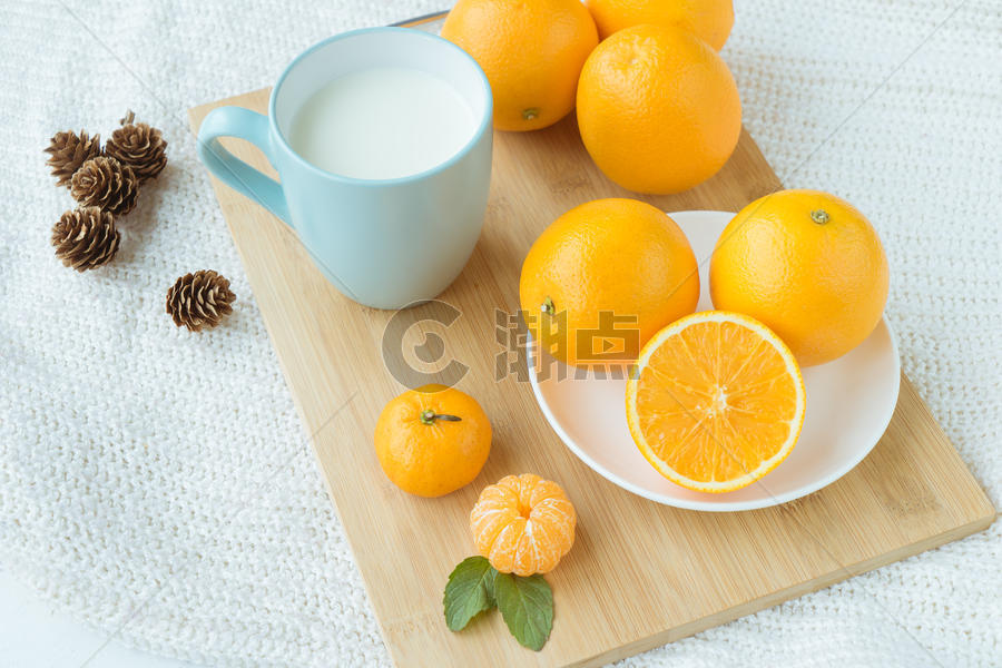 新鲜美味阳光橙子图片素材免费下载