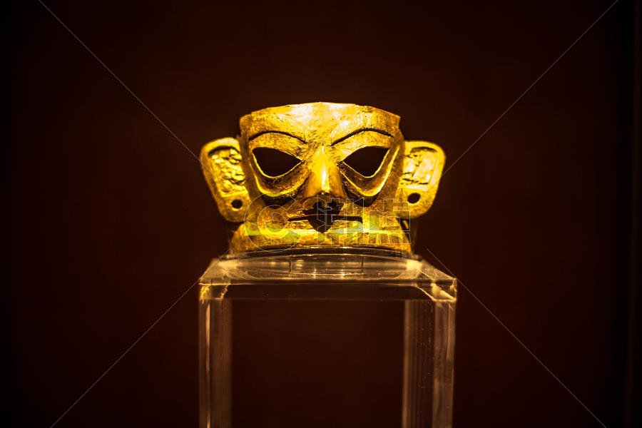 四川三星堆青铜面具古蜀文化遗址文物图片素材免费下载