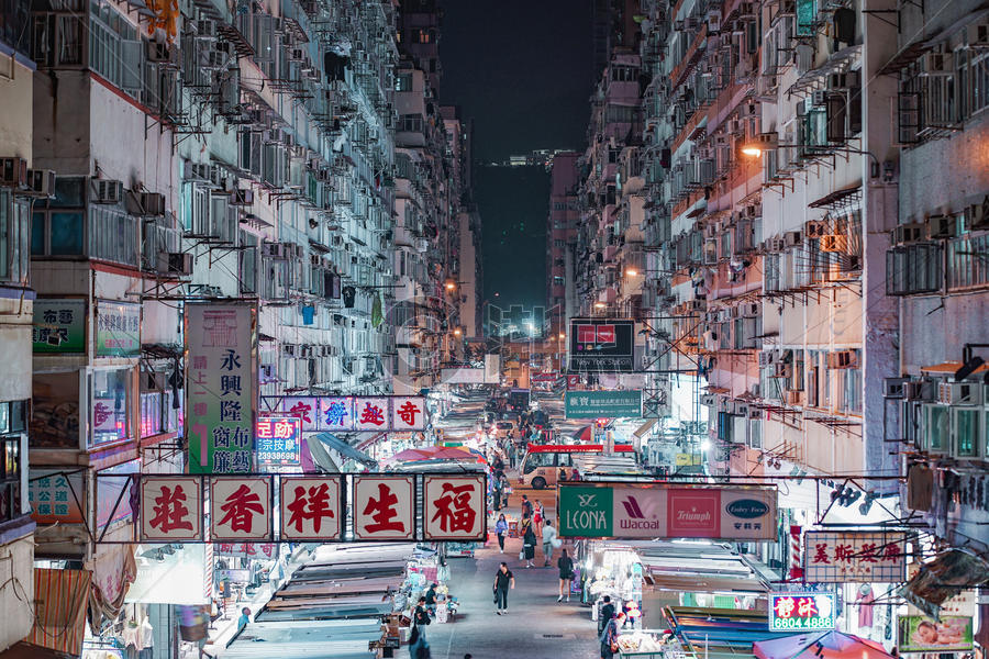 香港城市夜景图片素材免费下载