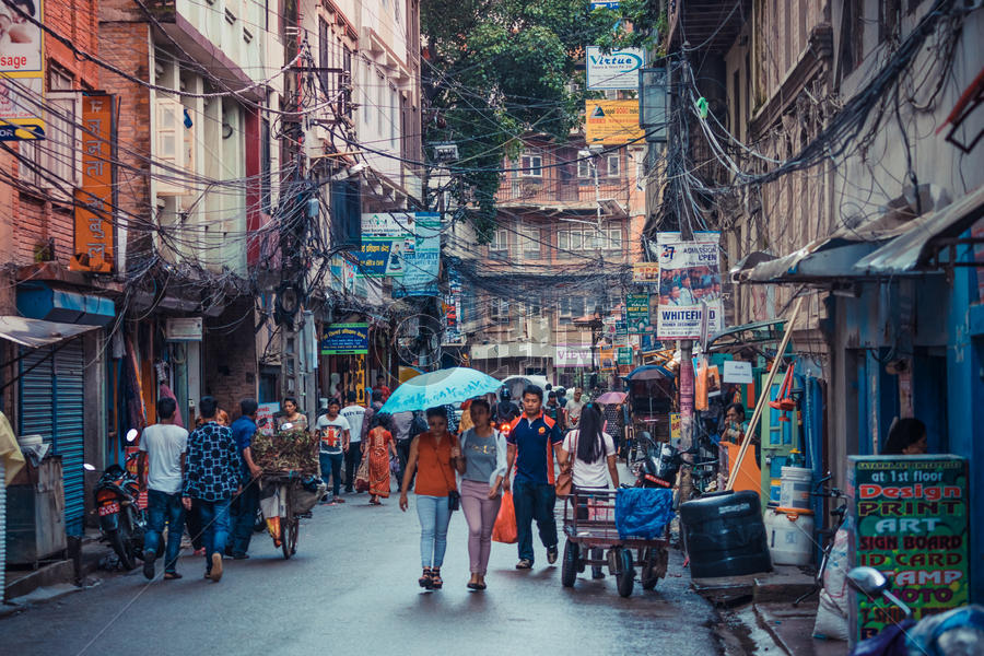 尼泊尔加德满都街头图片素材免费下载