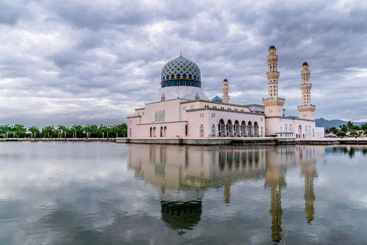 马来西亚水上清真寺图片素材免费下载