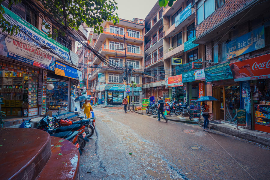 尼泊尔加德满都街景图片素材免费下载