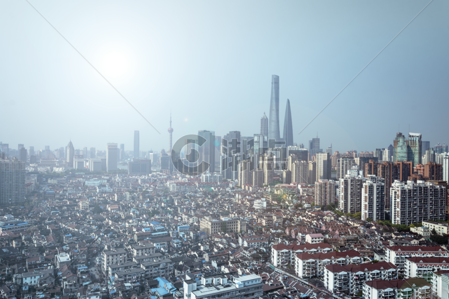上海陆家嘴地标建筑城市天际线图片素材免费下载