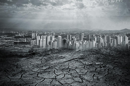 干旱的城市图片素材免费下载