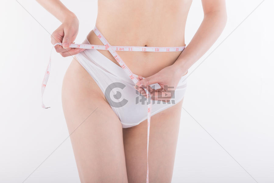 美容形体腰部测量图片素材免费下载