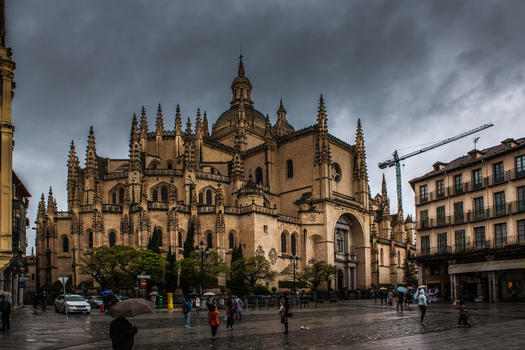 西班牙塞戈维亚大教堂图片素材免费下载
