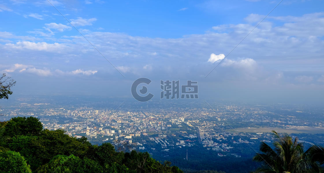 泰国清迈城市全景图片素材免费下载