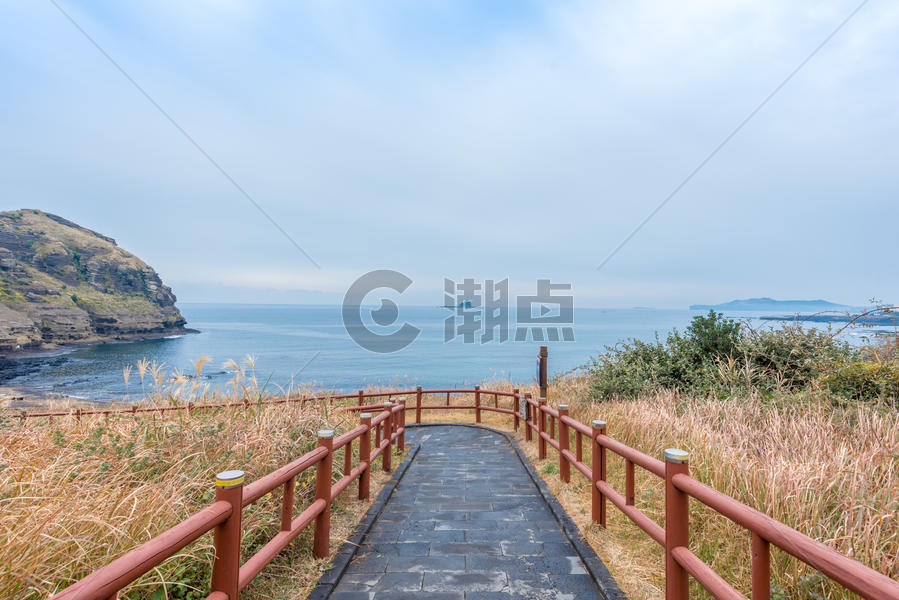 韩国济州岛秋季海边风光图片素材免费下载