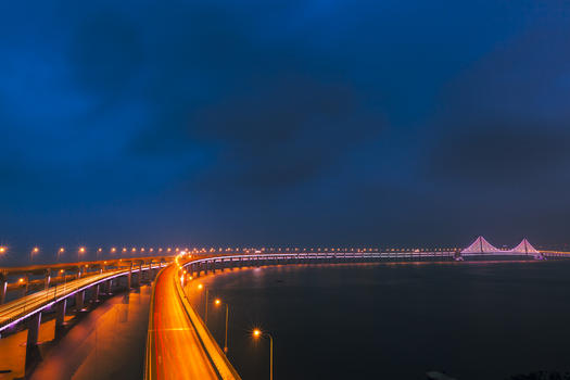梦幻跨海大桥图片素材免费下载