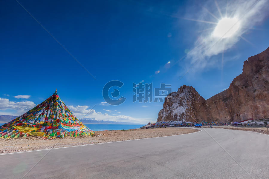 西藏纳木错道路图片素材免费下载