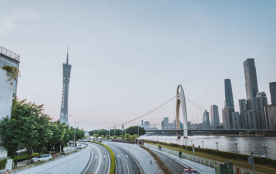 广州城市街道建筑图片素材免费下载