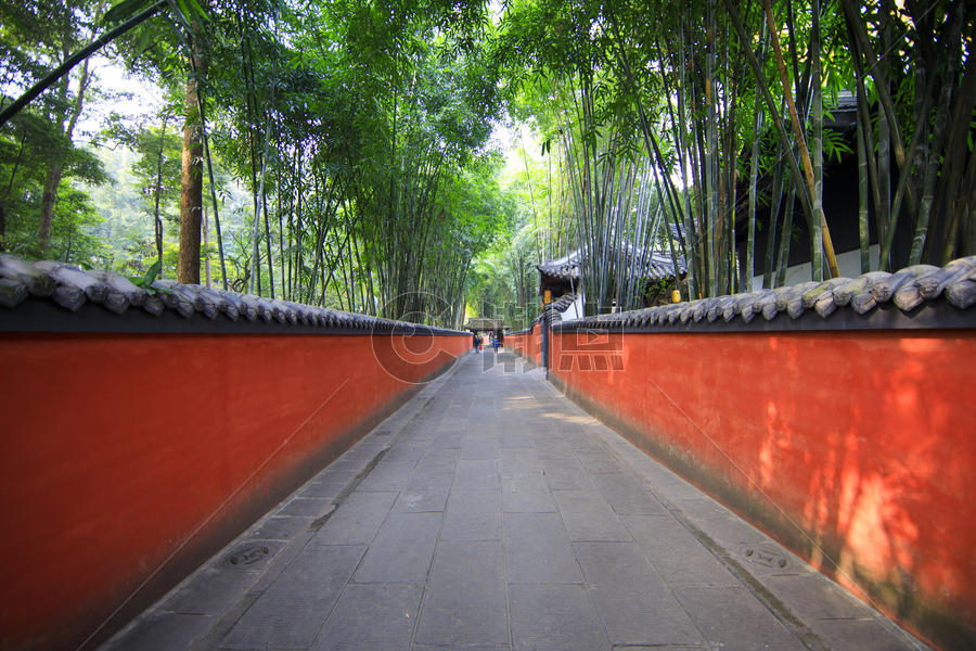中国风红色围墙图片素材免费下载