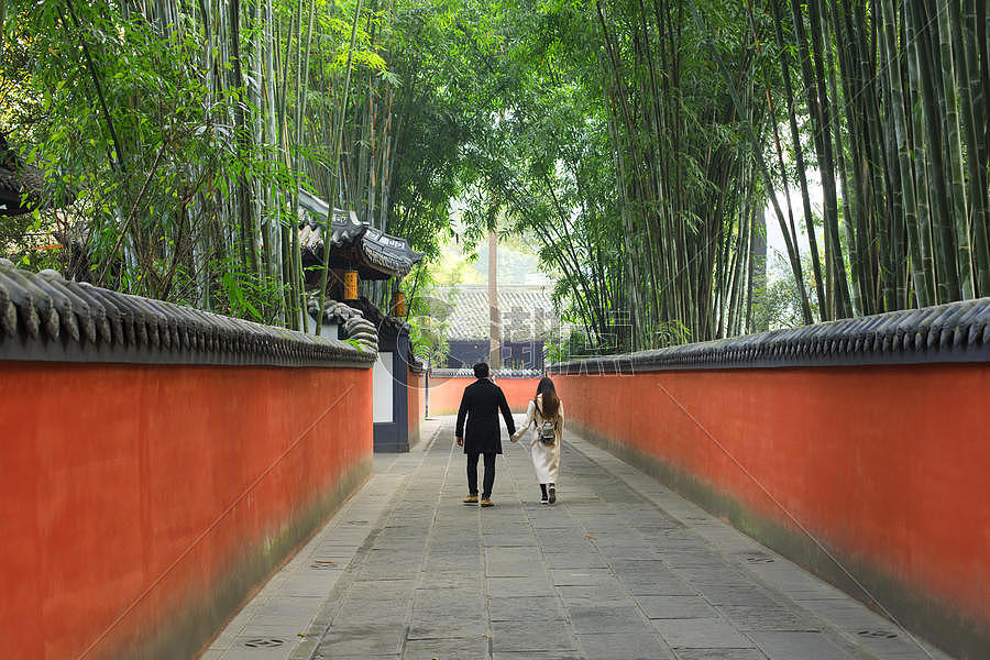 中国风红色围墙图片素材免费下载