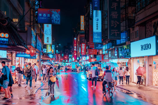 台北夜景图片素材免费下载