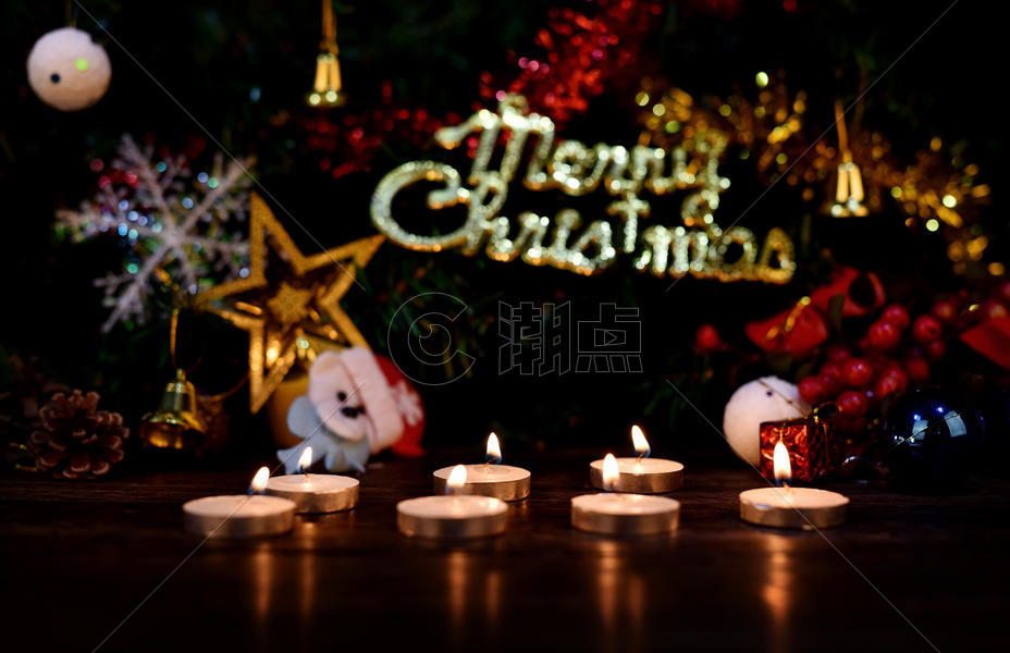 圣诞节点蜡烛图片素材免费下载