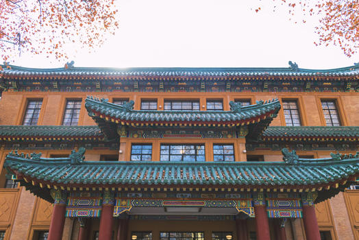 南京旅游景点里的古建筑图片素材免费下载