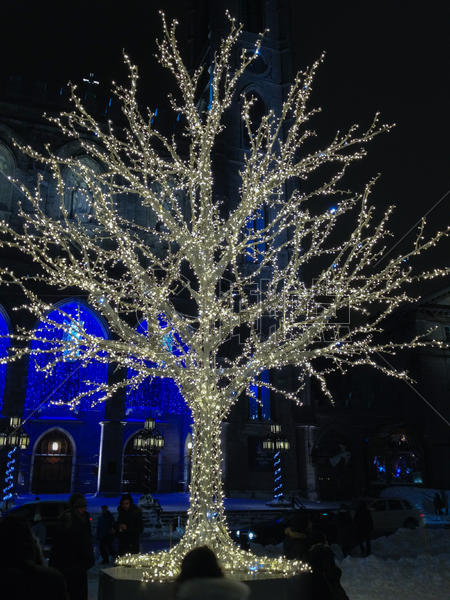 冬季国外新年前夜的夜景图片素材免费下载