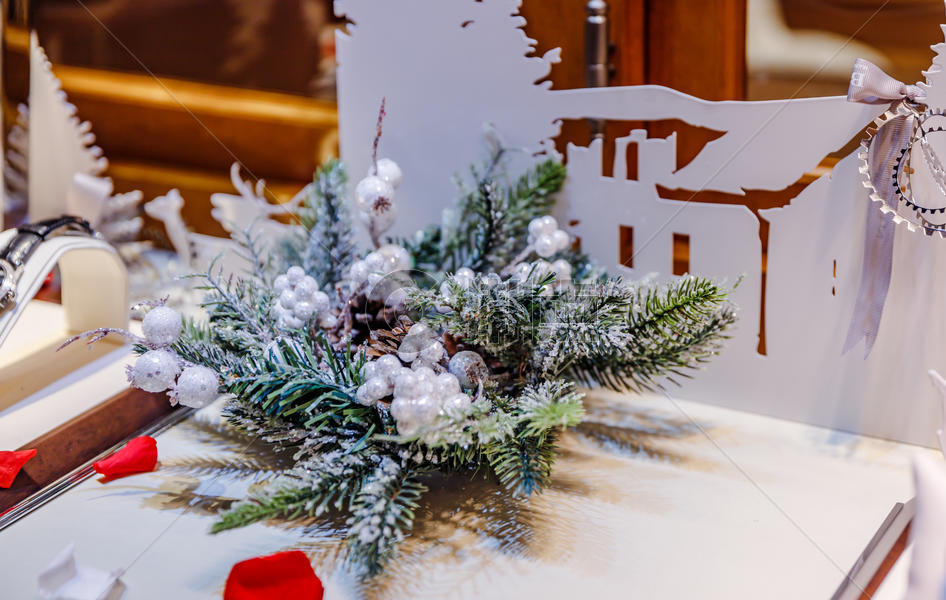 店铺橱窗圣诞装饰图片素材免费下载