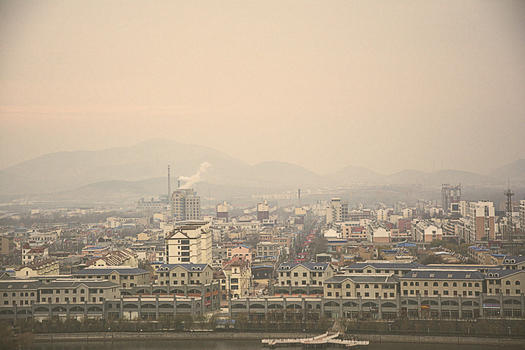 大气污染下的城市图片素材免费下载