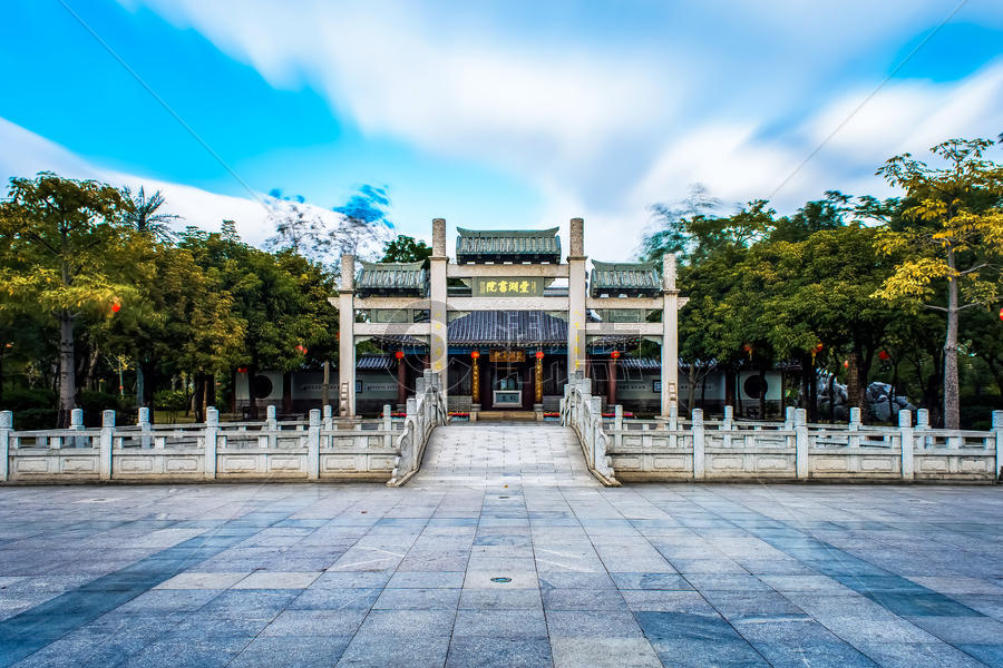 中国古建筑书苑背景图片素材免费下载