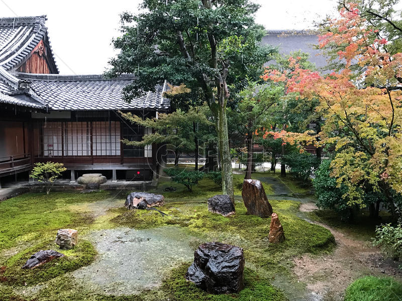 日本京都日式庭院图片素材免费下载