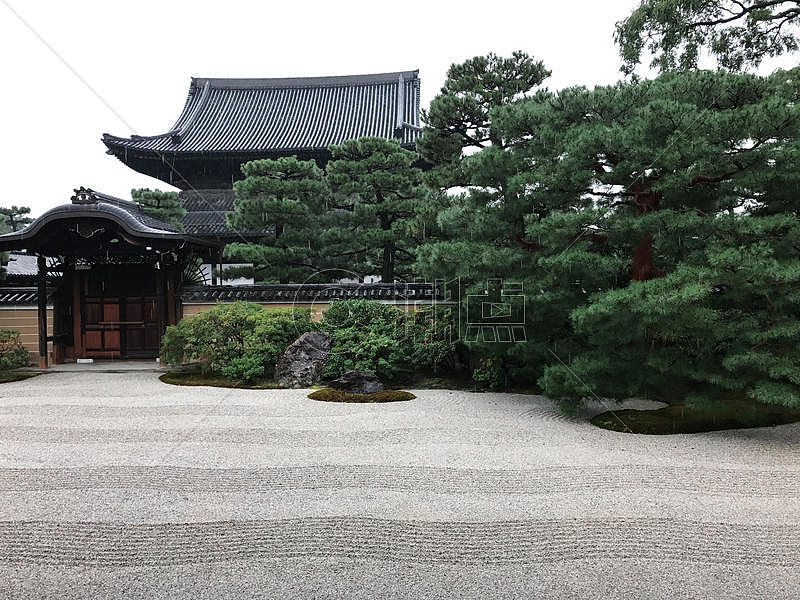 日本京都寺庙庭院图片素材免费下载