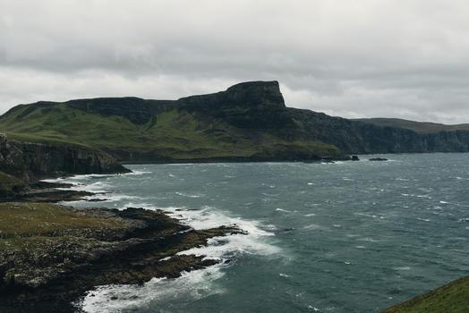 英国苏格兰天空岛的海边图片素材免费下载