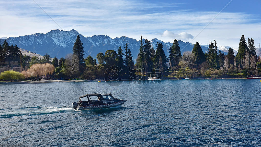 新西兰皇后镇湖泊图片素材免费下载