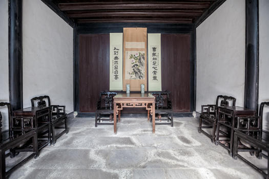 中式明清家居厅堂样式图片素材免费下载