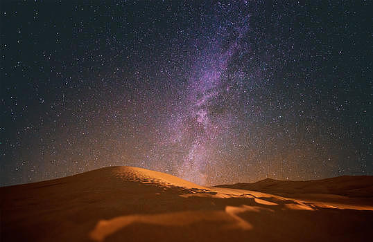 沙漠星空背景图片素材免费下载