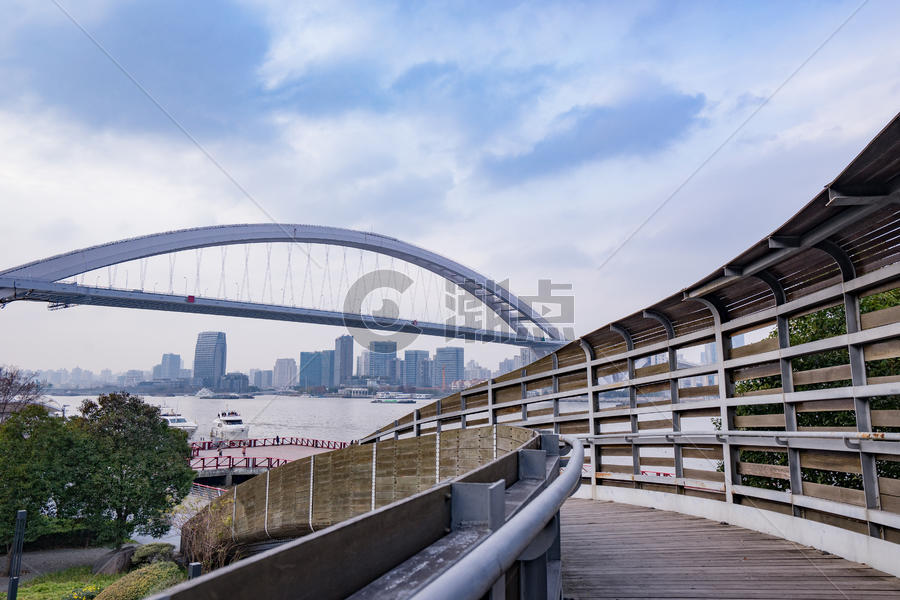 上海南浦大桥与世博公园图片素材免费下载