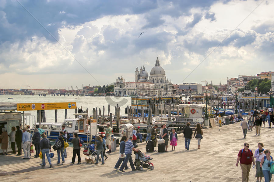 意大利威尼斯港口风光图片素材免费下载